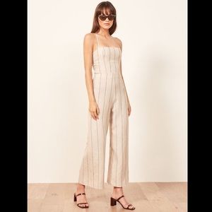 Reformation Jager Jumpsuit- Positano-Sz 8